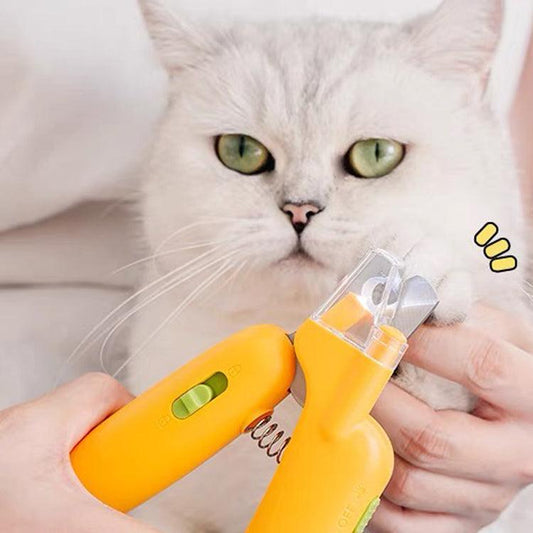 LED Pet Nail Clipper Claw Trimmer - Banana - Lil Wild Pets