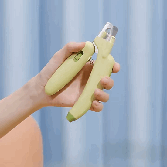 LED Pet Nail Clipper Claw Trimmer - Banana - Lil Wild Pets