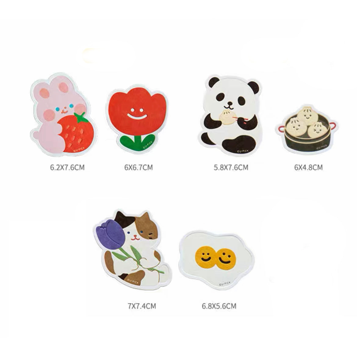 Fridge Magnet - Kitty & Panda & Bunny (Set of 2) - Lil Wild Pets