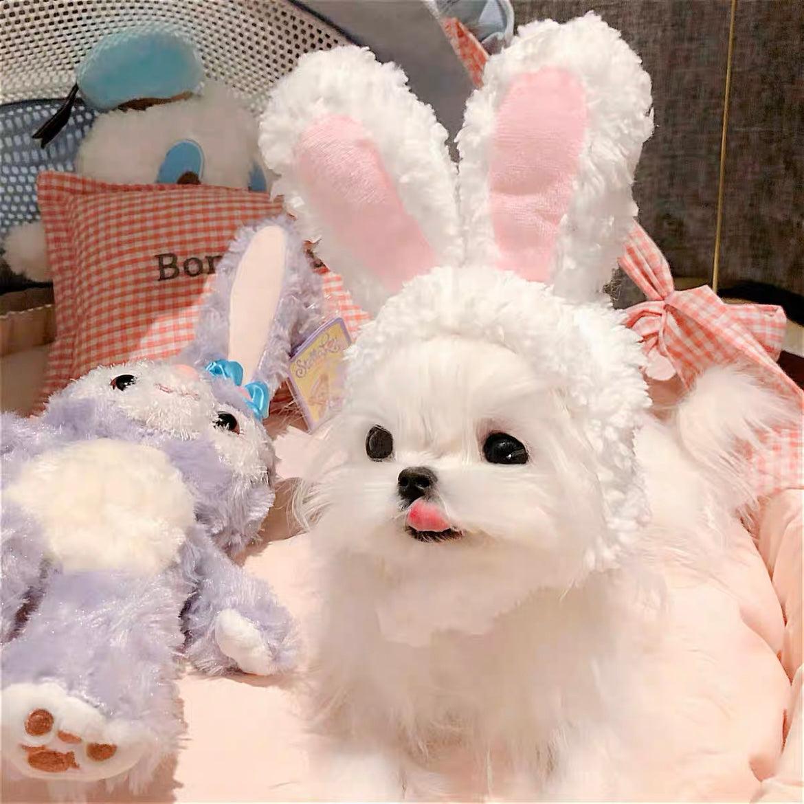 Bunny Adjustable Pet Hat for Cats and Dogs - Lil Wild Pets
