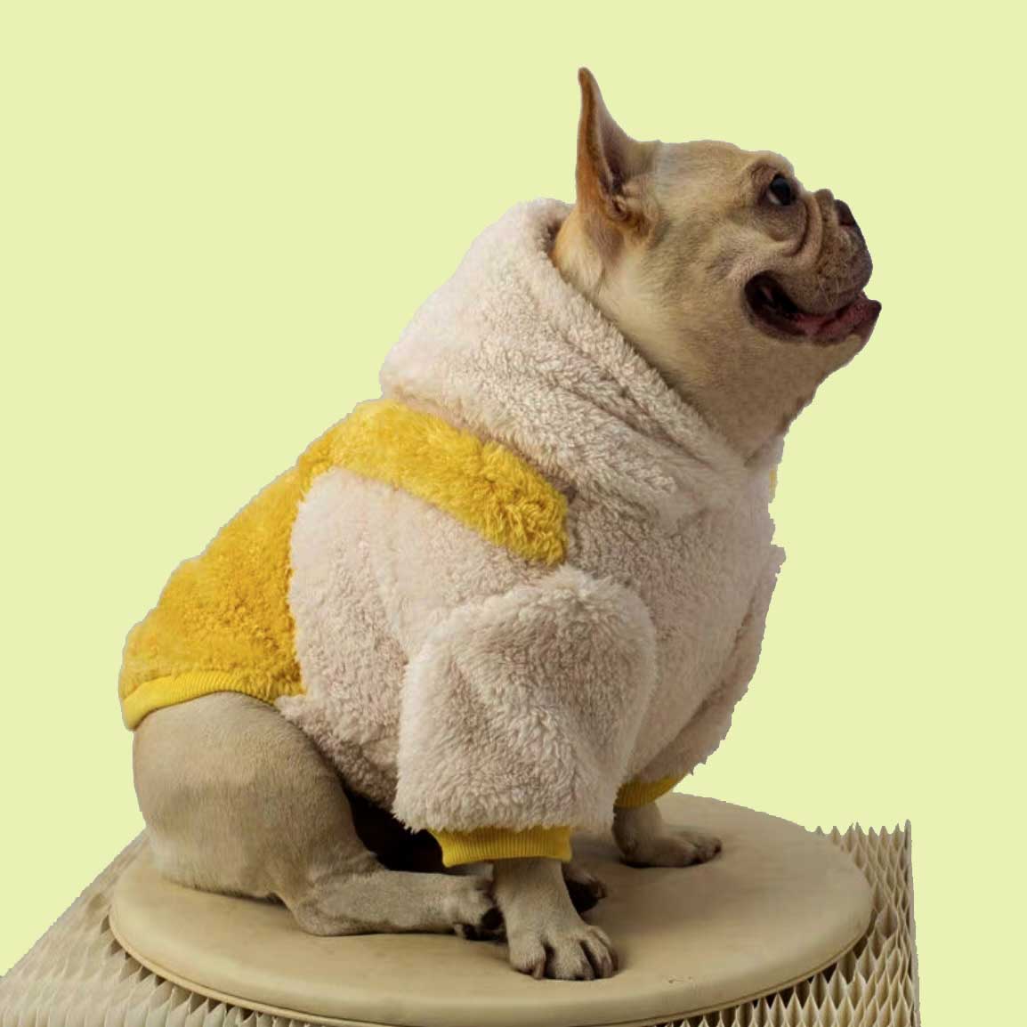 Spongebob Fluffy Fleece Teddy Hoodie for Cats and Dogs - Lil Wild Pets