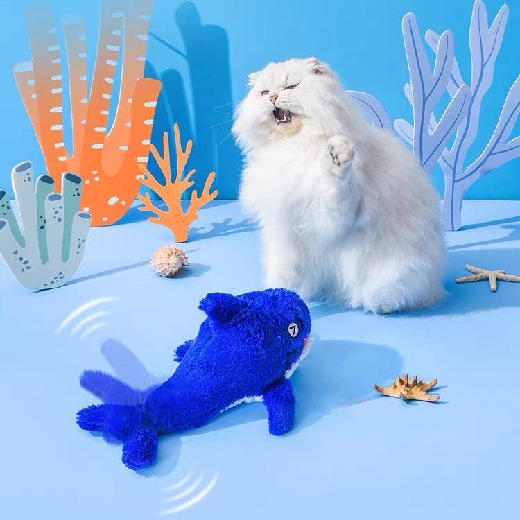 Flopping Fish Electric Interactive Self-Play Cat Toy with Catnip - Lobster & Wheal & Shark - Lil Wild Pets