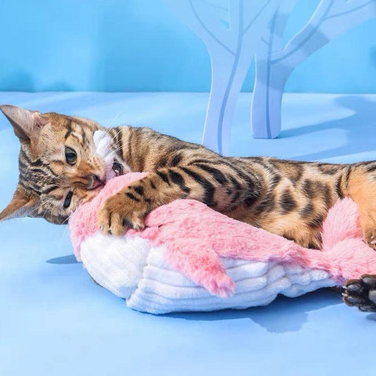 Flopping Fish Electric Interactive Self-Play Cat Toy with Catnip - Lobster & Wheal & Shark - Lil Wild Pets