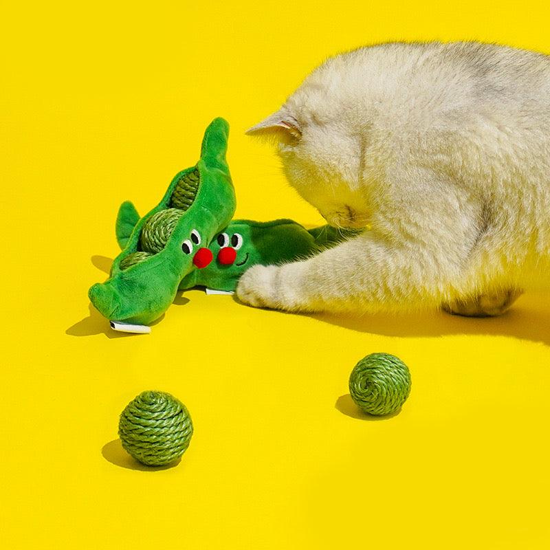 Three Beans in a Pea Pod Interactive Cat Chaser Toys with Sound - Lil Wild Pets