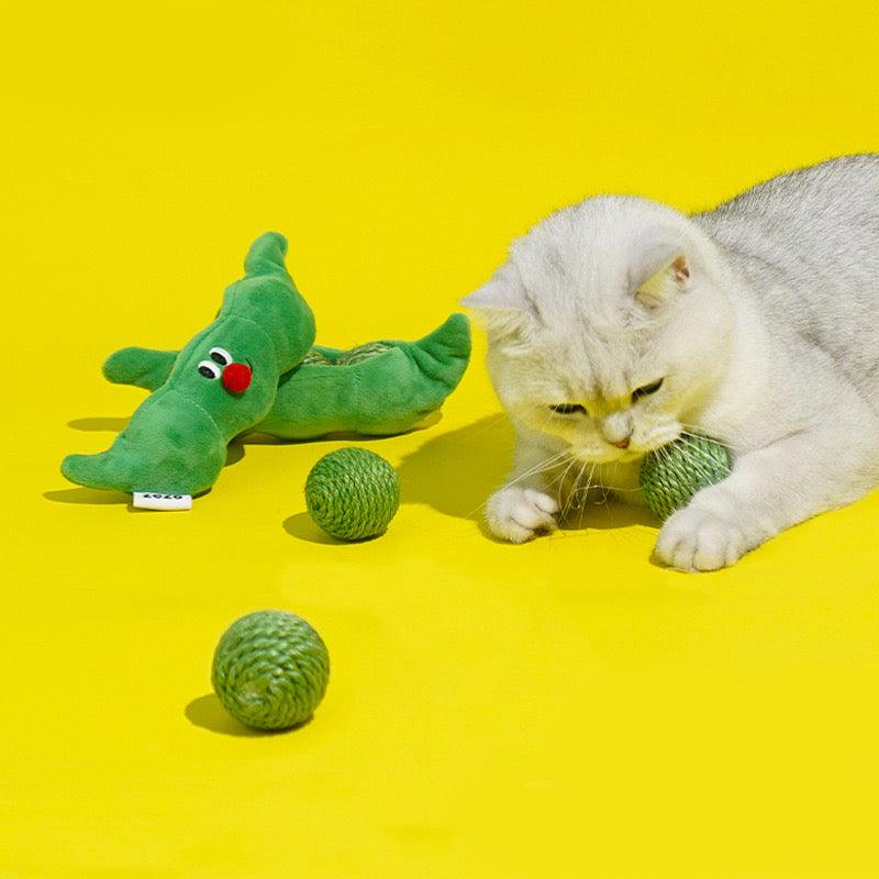 Three Beans in a Pea Pod Interactive Cat Chaser Toys with Sound - Lil Wild Pets
