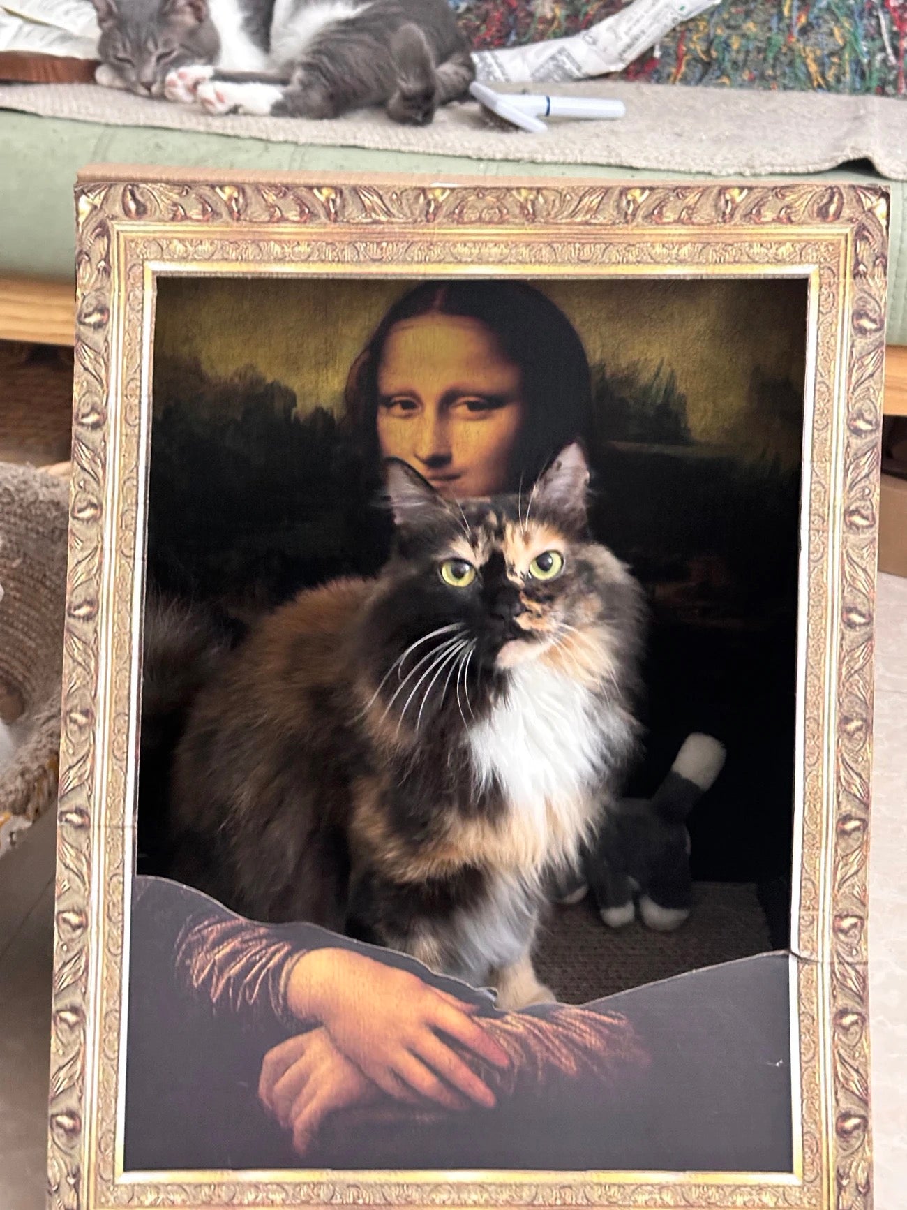 The Mona Lisa Oil Painting Cat Scratcher - Lil Wild Pets