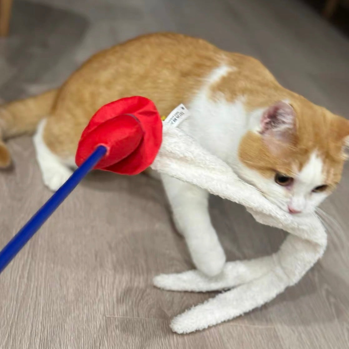 Halloween Magician Hat Bunny Cat Teaser Toy