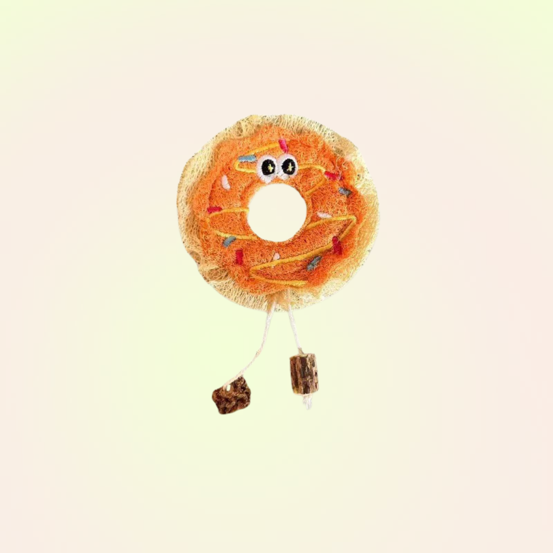 Teeth Cleaning Chew Toy for Cats - Pizza & Donut - Lil Wild Pets