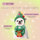 Christmas Tree, Santa Claus & Reindeer Adjustable Pet Hat and Bib - Lil Wild Pets