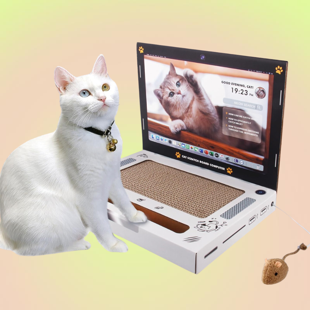 Cat Laptop Cardboard Scratcher