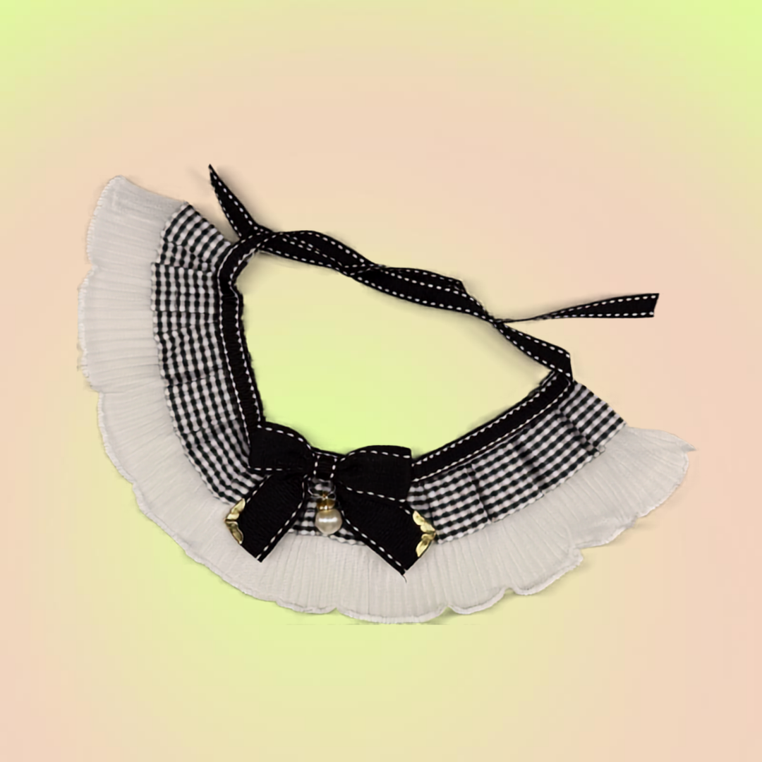 Pet Adjustable Elegant Lace Bow Collar for Cats and Dogs