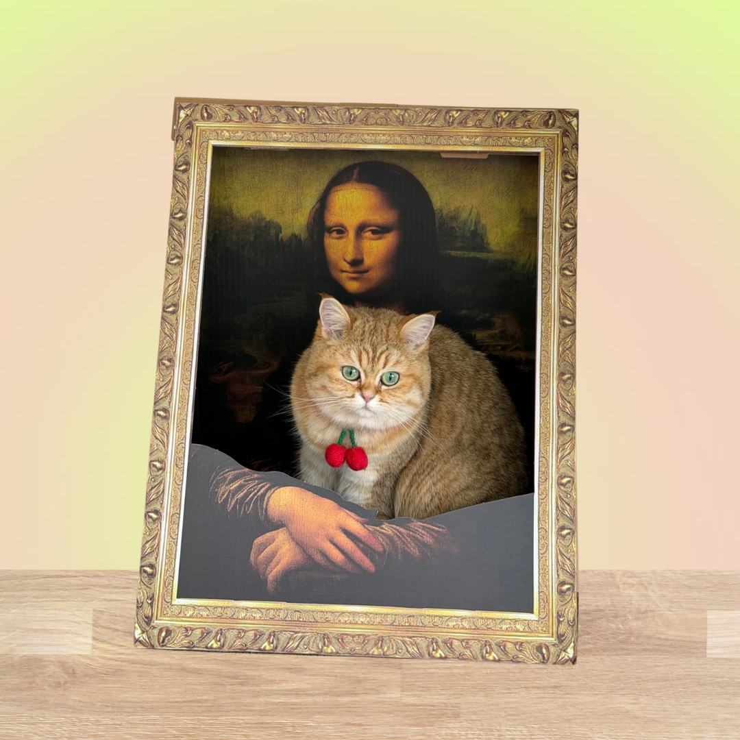 The Mona Lisa Oil Painting Cat Scratcher - Lil Wild Pets