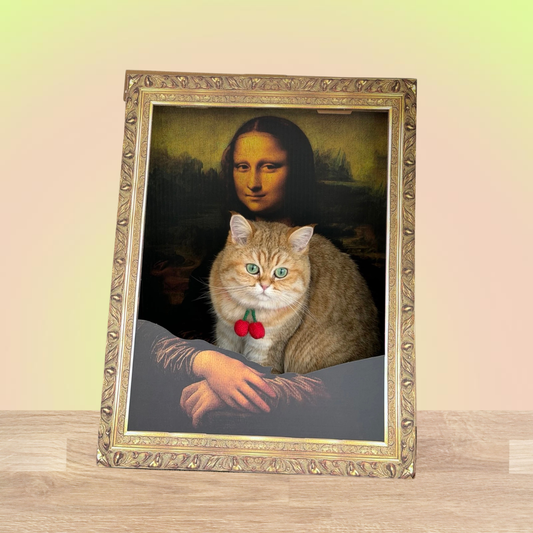 The Mona Lisa Oil Painting Cat Scratcher - Lil Wild Pets