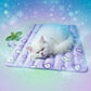 Pet Summer Ice Silk Cooling Pad Sleeping Bed for Cats and Dogs - Rectangle 24x18in - Lil Wild Pets