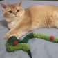 Green Christmas Tree Cat Teaser Wand - Lil Wild Pets