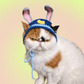 Halloween Handmade Bunny Ears Knit Hat for Cats and Dogs