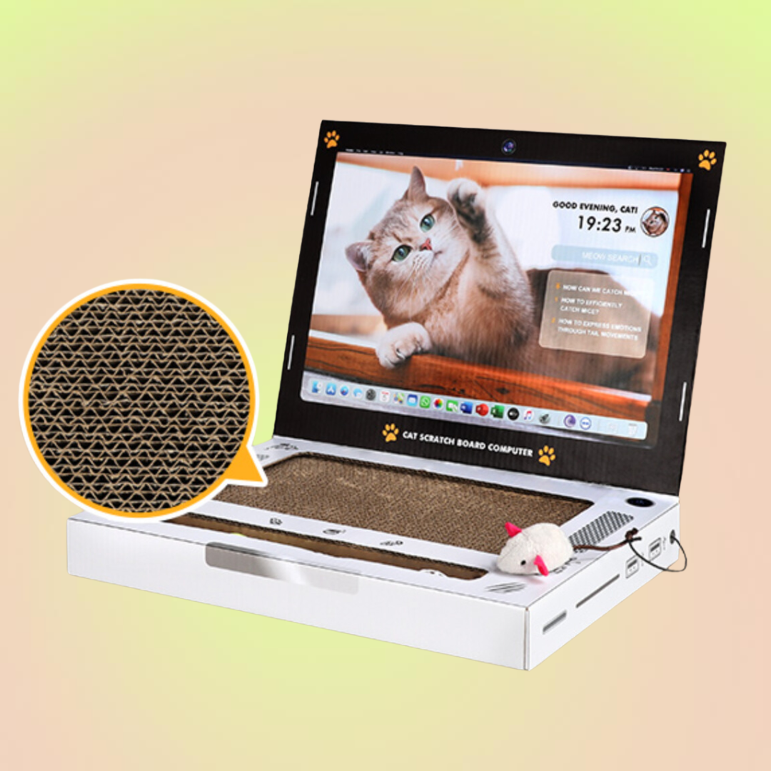 Cat Laptop Cardboard Scratcher