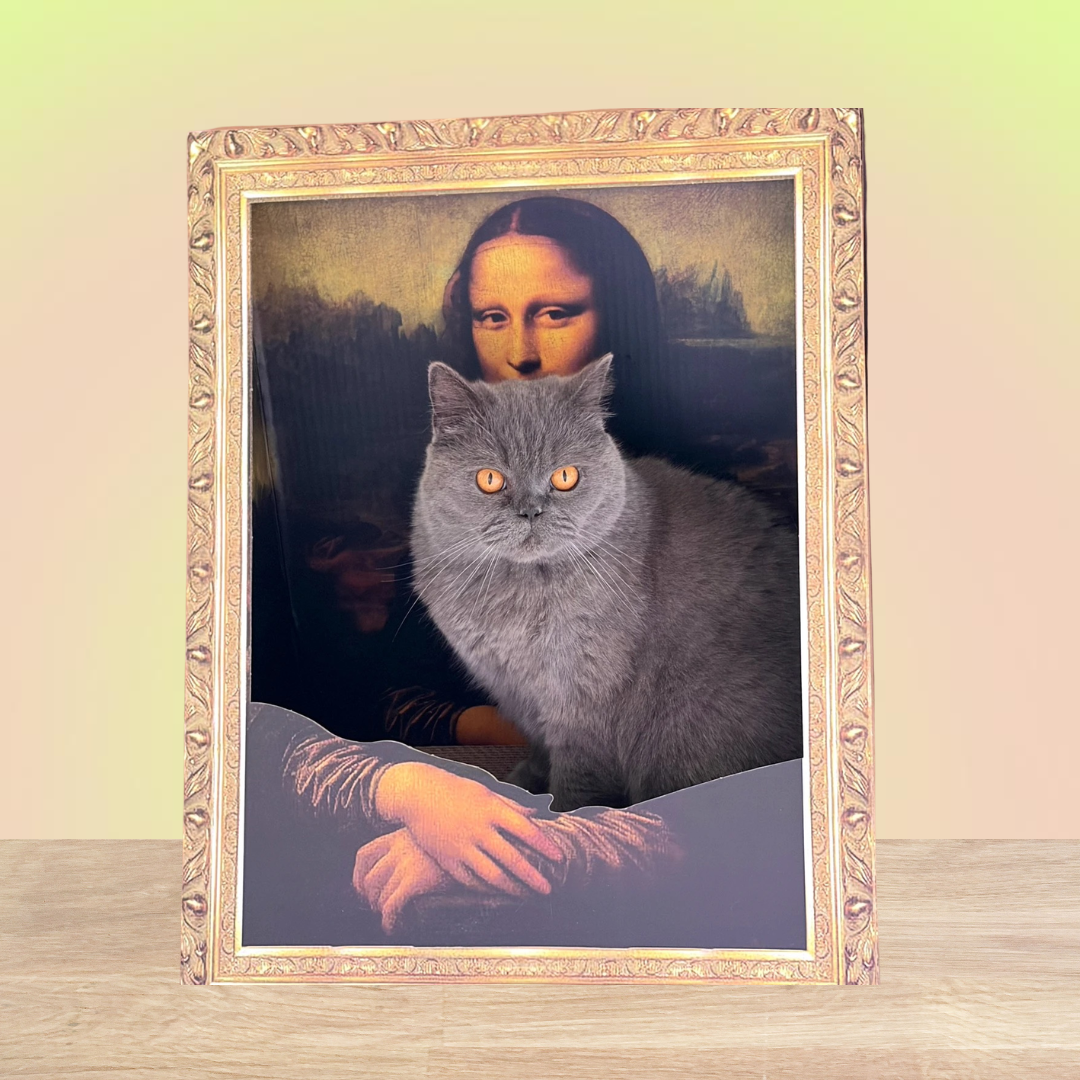 The Mona Lisa Oil Painting Cat Scratcher - Lil Wild Pets