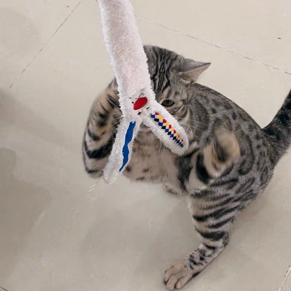 Halloween Magician Hat Bunny Cat Teaser Toy