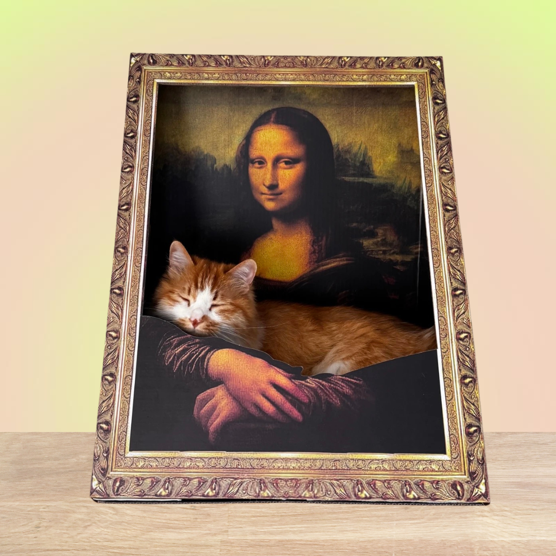 The Mona Lisa Oil Painting Cat Scratcher - Lil Wild Pets