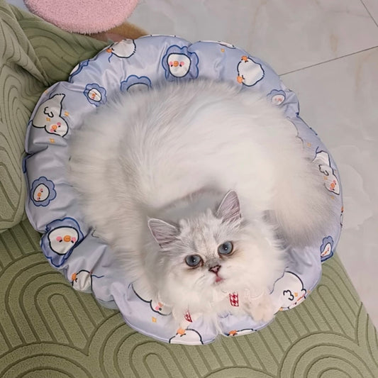 Pet Summer Cooling Mat Sleeping Pad for Cats and Dogs - Round - Lil Wild Pets