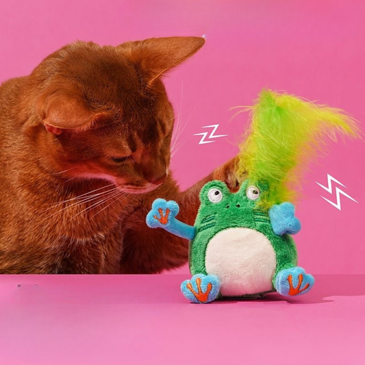 Green Frog Catnip Toy - Lil Wild Pets