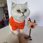 Christmas Reindeer Silvervine Stick Cat Chew Toy