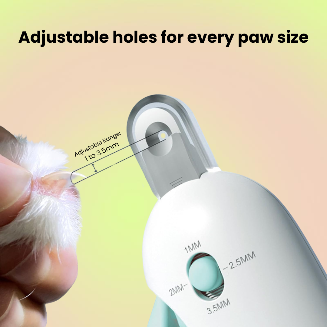 Cat & Dog Nail Clipper Claw Trimmer with Adjustable Aperture