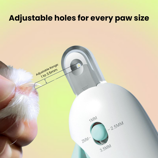 Cat & Dog Nail Clipper Claw Trimmer with Adjustable Aperture