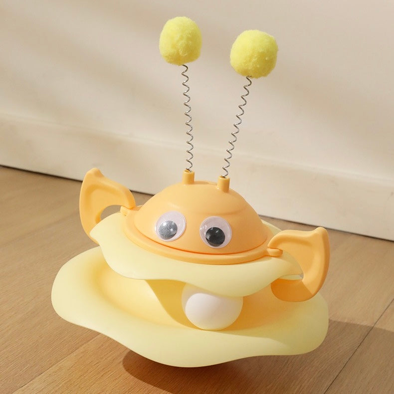 Buzzy Bee Wobble Self-Play Tracker Cat Interactive Toy