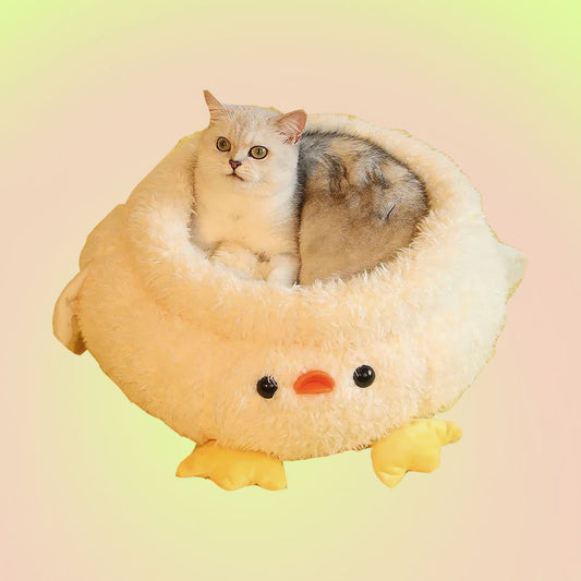 Fuzzy Duck Ultra-Soft Fur Pet Bed for Cats and Dogs - Lil Wild Pets