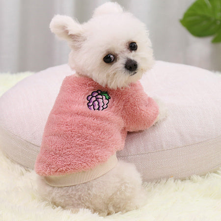 Teddy Cozy Pink Grape Onesie Sweater for Cats and Dogs