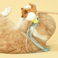 Capybara Catnip Plush Teaser Wand Cat Toy with Strings