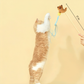 Capybara Catnip Plush Teaser Wand Cat Toy with Strings