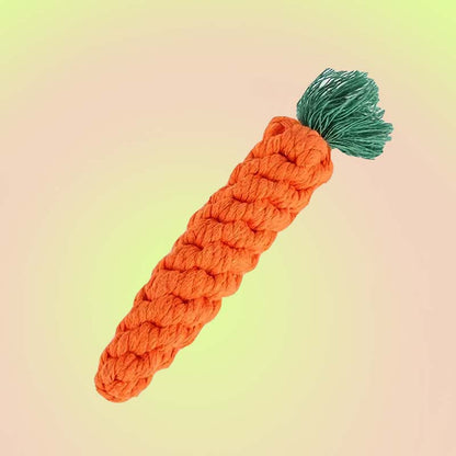 Chew Rope Dog Toy - Carrot - Lil Wild Pets