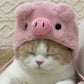 Pet Adjustable Hat for Cats and Dogs - Pig - Lil Wild Pets