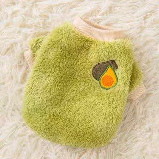 Green Avocado Cozy Onesie Sweater for Cats and Dogs - Lil Wild Pets