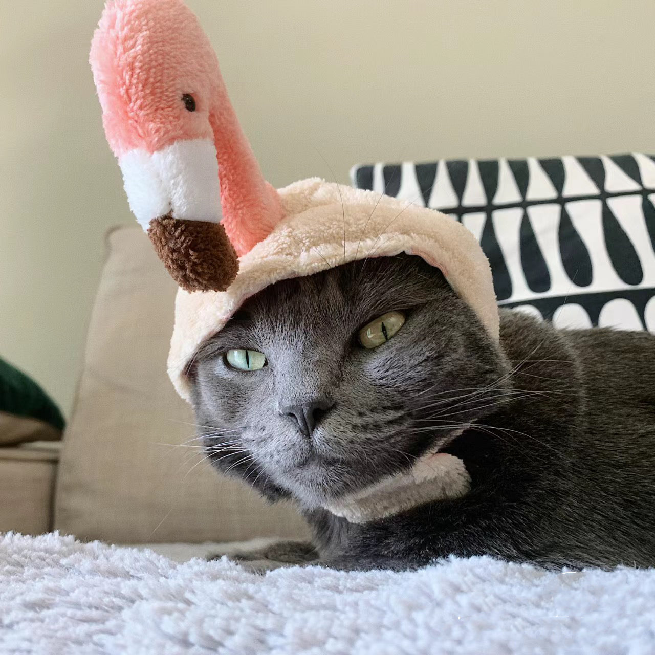 Flamingo Adjustable Pet Hat for Cats and Dogs