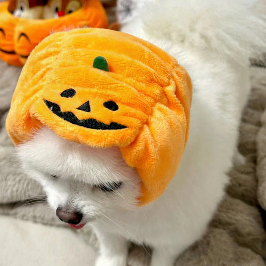 Halloween Pumpkin Adjustable Pet Hat for Cats and Dogs
