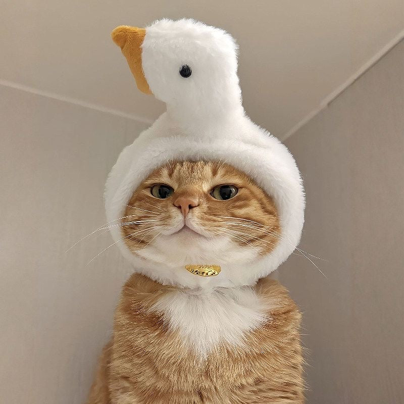 Halloween Pet Goose Hat for Cats & Small Dogs