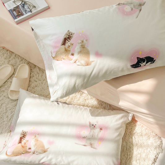 Cat Y2k Cotton Pillow Case 1pc - Lil Wild Pets