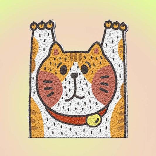 Meow Orange Water Resistant Cat Litter Box Mat - Lil Wild Pets