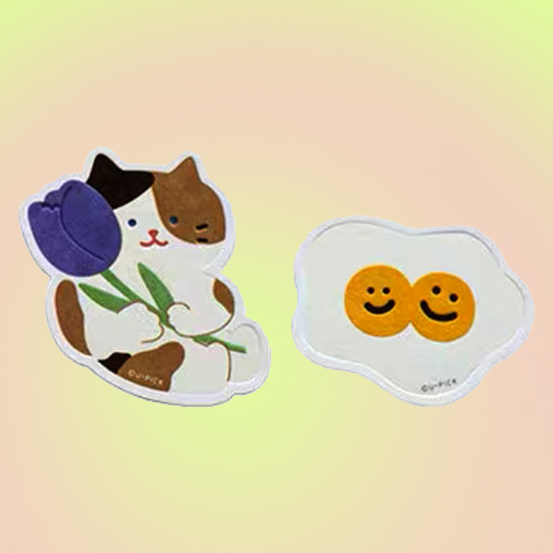 Animal Fridge Magnet - Kitty & Panda & Bunny (Set of 2) - Lil Wild Pets