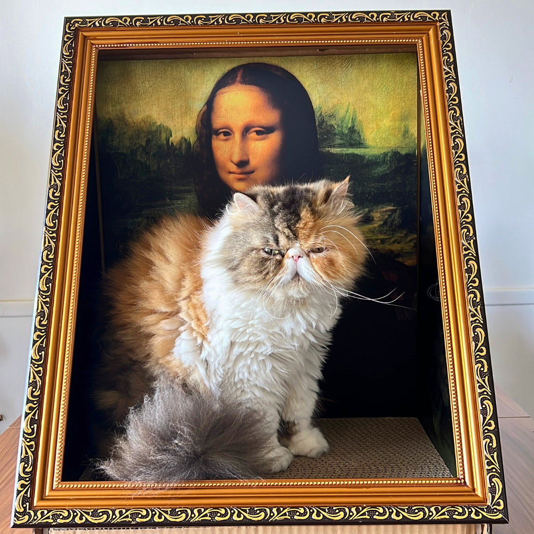The Mona Lisa Oil Painting Cat Scratcher