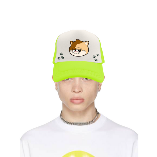 Lil Wild Pet Exclusive Neon Yellow Cat Trucker Hat - Lil Wild Pets