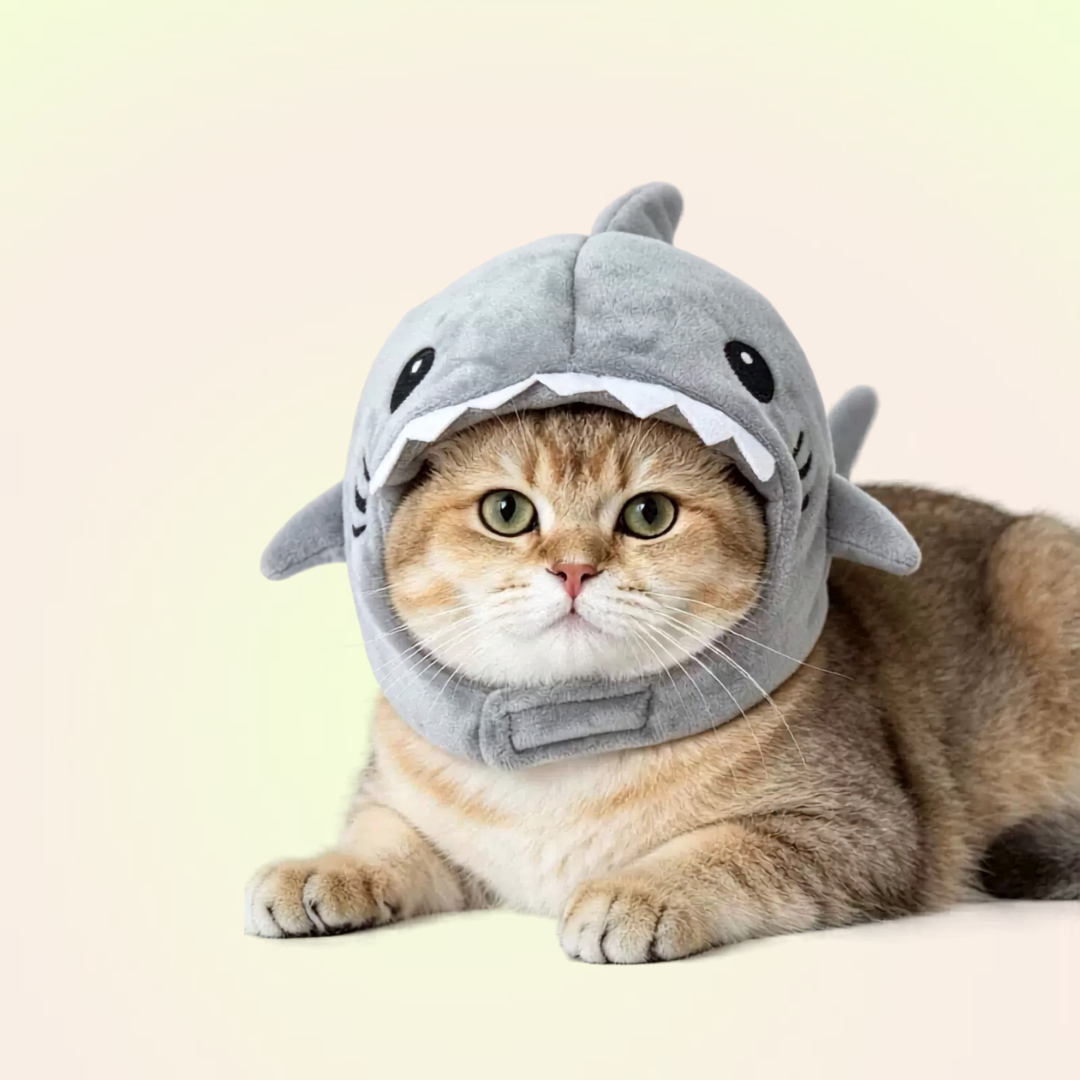 Halloween Pet Adjustable Shark Hat for Cats and Dogs