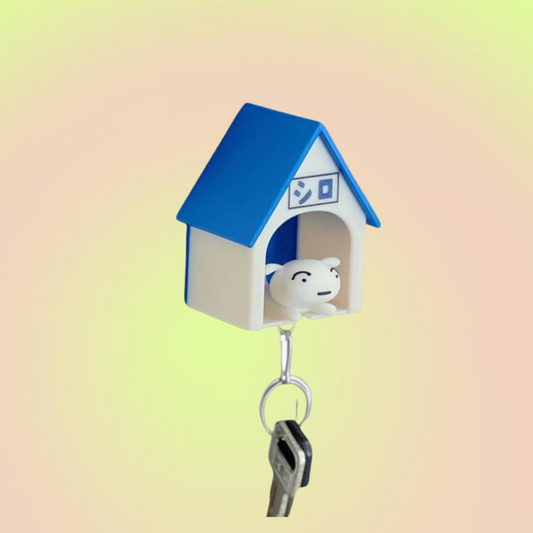 White Dog Shiro Tiny Home Key Holder - Lil Wild Pets