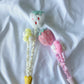 Fuzzy Strawberry Wand Cat Teaser Toy with Bells - Lil Wild Pets