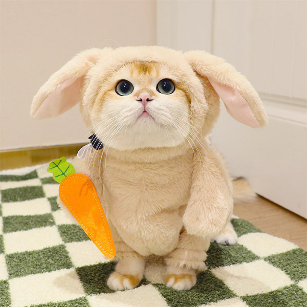 Bunny with Carrot Costume for Cats and Dogs - Lil Wild Pets