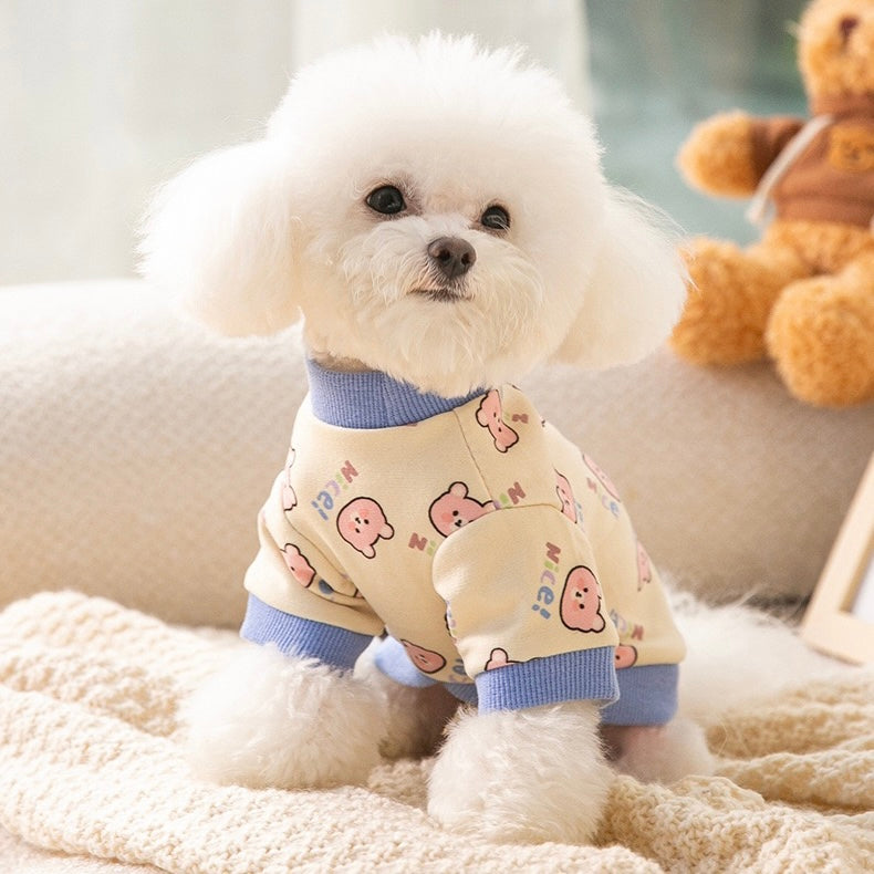 1pc Adorable Bear Pattern T Shirt Small Medium Dogs Cats Cute Comfortable  Pet Clothes No Leash Included, Find Great Deals